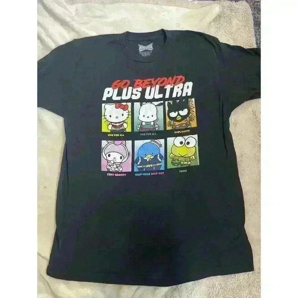 Hello Kitty and Friends My Hero Academia Go Beyond‎ Plus Ultra Sanrio T-shirt L - Picture 1 of 5